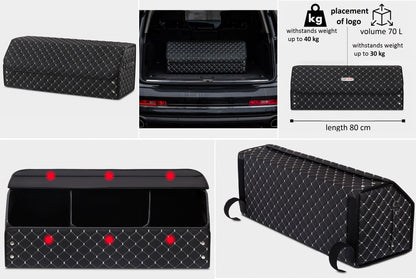 Premium Car Trunk Organizer with Magnetic Fixation System